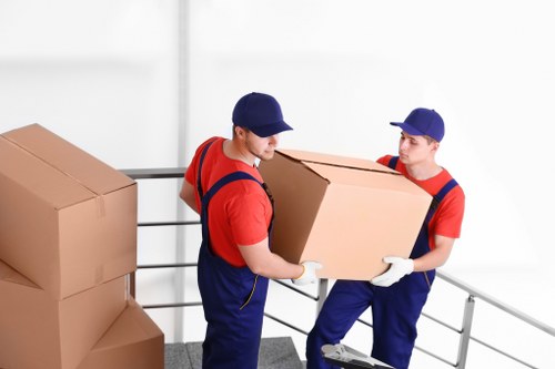 Man with van loading furniture