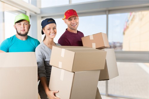 Professional house removalists preparing for a move