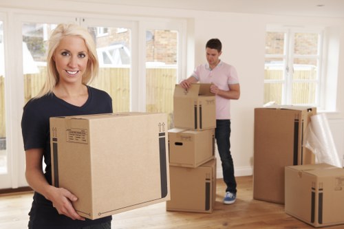 Van loaded with household items for removal