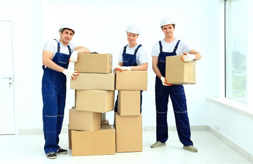 Experienced man with van driver preparing for move