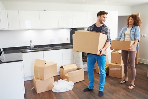 Professional packing boxes for a home move