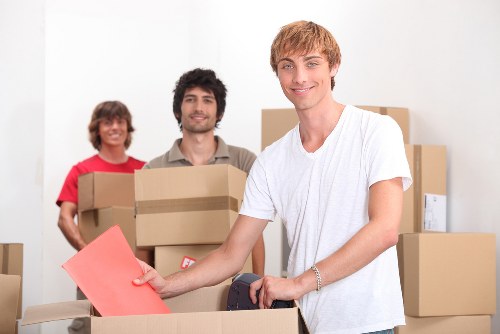 Van loaded with household items for removal service